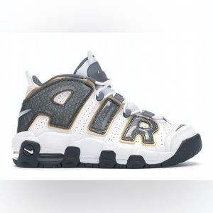 💥 Nike Air More Uptempo White Anthracite Snakeskin size: 2Y (GS) Kids 🖍️💥